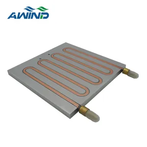 Factory price 400W Liquid Cooling Plate Heatsink with copper heating pipe water cooled tec heat sink for power electronics