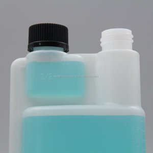 Bán Buôn 500Ml HDPE Twin Neck Chai Nhựa Với <span class=keywords><strong>Childproof</strong></span> Cap - Product Image 2