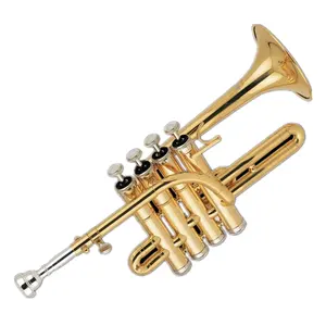 Beliebte Grade Cupronickel mit nickel überzogene kolben Gold lack Piccolo Trompete