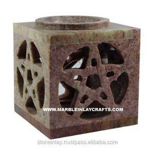 Handcrafted Soapstone Aroma Fragrance Oil Lamp - Product Image 1