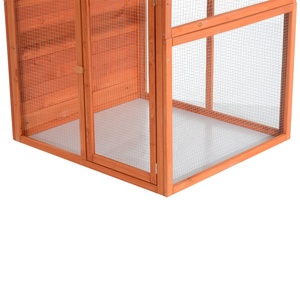 Gabbia per Uccelli da Giardino in Legno a Basso Prezzo, 2 Porte, Facile da Pulire, Nuova - Product Image 5