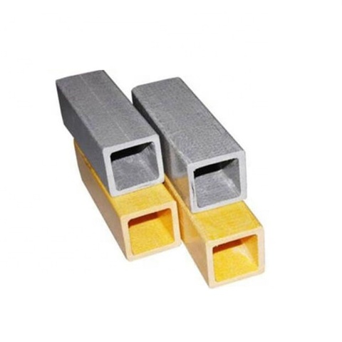 Hot Sale FRP GRP Pultrusion Profile Anti-UV Fiberglass Square Tube Fiberglass Rectangle Tube With Customized Colors