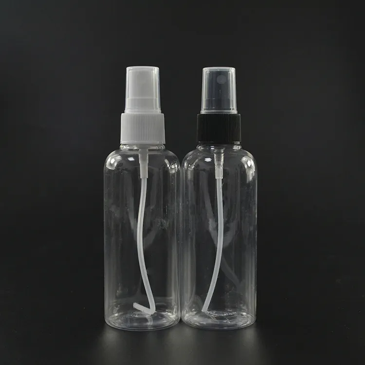 Vuoto trasparente 1 oz 50ml 80ml 100ml 120ml 150ml spray bottiglie di plastica