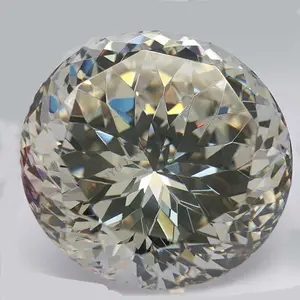 Gran tamaño blanco CZ Zirconia piedra/piedras preciosas sueltas flor cz de zirconia cúbica grande diamante blanco gemas