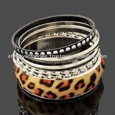 Brazalete de resina de latón con estampado Animal, venta al por mayor - Product Image 3