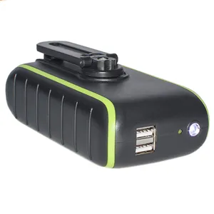 Shenzhen Workingda Patented Design Dual USB 6000 2600mah Solar Cell Power BankとHand Generator