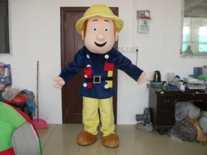 HI chất lượng cao CE/ASTM linh vật lính cứu hỏa sam costume đối với người lớn đảng - Product Image 2