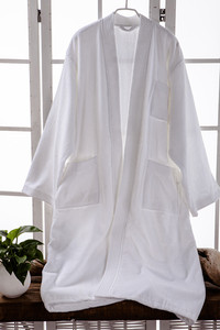 Vestaglia in raso <span class=keywords><strong>kimono</strong></span> lungo di alta qualità bianco waffle <span class=keywords><strong>vestaglie</strong></span> bademantel mit schlapppen vestaglia da donna di lusso - Product Image 6