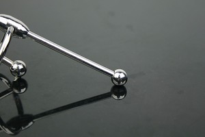 Medizinischer Edelstahl Penis Plug Spielzeug Kopfring mit Doppel kugel Prince <span class=keywords><strong>Albert</strong></span> <span class=keywords><strong>Wand</strong></span> - Product Image 5
