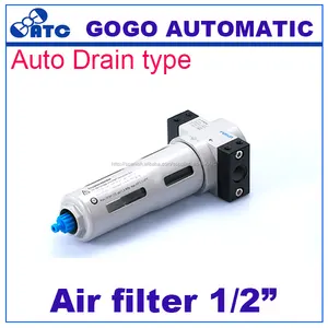 Gogo compresor de aire filtro 1/2 pulgadas festo tipo Auto drain Tipo de la taza de MIDI
