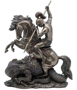 Statue de Saint George personnalisée, sculpture de la tuerie du <span class=keywords><strong>dragon</strong></span> - Product Image 5
