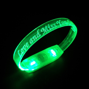 מוסיקה מבוקרת Led צמיד אור עד זוהר צמיד led מתוכנת Armband פלאש LED צמיד צמיד עבור מפלגה ואירועים - Product Image 4
