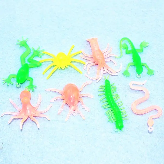 फैक्टरी प्रत्यक्ष प्लास्टिक सिमुलेशन मिनी कीट पशु मॉडल बच्चों खाद्य उपहार खिलौने