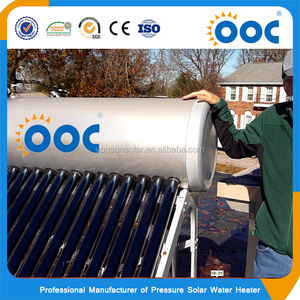 Verde Sistema Controlador de Tubo De Calor A Presión Calentador de Agua Solar Compacto Con Térmica Géiser - Product Image 4