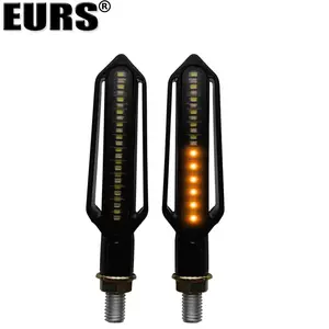 EURS אופנוע שני דרך מים led להפוך אות אור לבן צהוב led מנורת 3000k מנוע כפול צבע switchback led הנורה