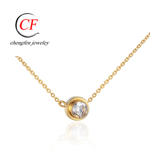 Bijoux d'allée en cristal or 18k, vente en gros, bijoux en zircon cubique coréen - Product Image 4