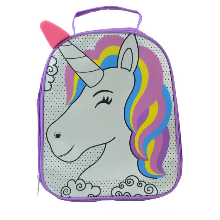 Eğitici oyuncaklar çanta sevimli ins çin tedarikçisi toptan yeni tasarım diy sıcak satış çizim oyuncaklar unicorn sırt çantası