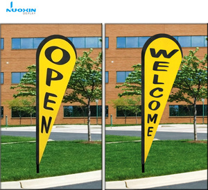 Nuoxin Custom Logo Buiten Druppelvlag Traan Drop Reclame Banners Veren Vlaggen Voor Beayty <span class=keywords><strong>Salon</strong></span>