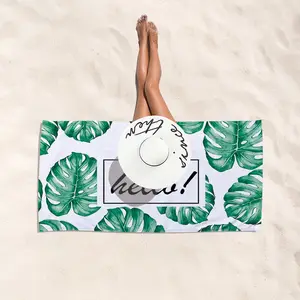 Reizen Custom Cactus Strandlaken Volwassen Plage Thuis Microfiber Print Zee Handdoek