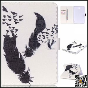 Bán buôn Đối Với Samsung <span class=keywords><strong>T350</strong></span> Sơn Phong Cách Da PU Trường Hợp với Khe Cắm Thẻ Wallet, Da bìa - Product Image 1