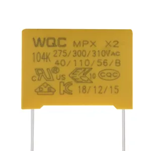X2 בטיחות סרט 275vac 104k 1mf קבלים AC MPX 0.1uf k 250v 100nf 300v פוליפרופילן פוליאסטר קבלים ערכת 310vac MKP