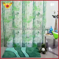 Comprar Cortina de ducha antimoho impermeable de planta verde, cortina de  baño con impresión Digital sin perforaciones, cortina impermeable para ducha