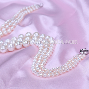 Collar de perlas naturales con forma de patata y perla, accesorio de moda - Product Image 5