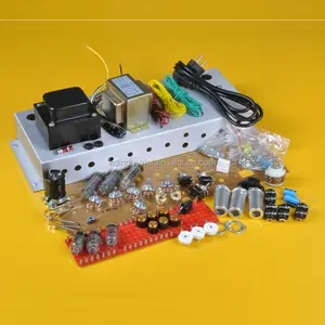 Kit amp de guitarra em tubo e chassi diy, kit de amplificador de tubo de 18w, diy el84