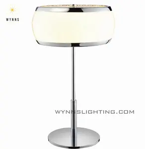 Modern LED table lamp glass desk lamp Nordic Europe style table lighting for hotel villa house home guesthouse and restaurant