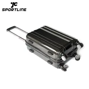 2015 Fashion & Luxury 100% Real Carbon Fiber Luggage Cases Carry on Travel Trolley bag 24'