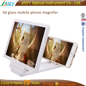 2016 date style <span class=keywords><strong>3D</strong></span> mobie téléphone loupe lentille en verre portable en plastique feuille magnifer avec haut-parleur - Product Image 2