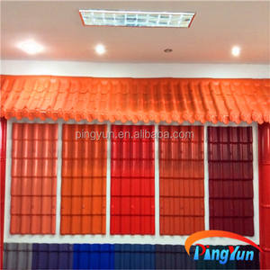 Alibaba China de 2.5 mm y 3.0 mm de resina sintética roofing tile / asa español teja de techo / asa + pvc plástico de cubierta - Product Image 3