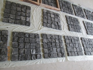Absolute <strong>Black</strong> Granite Cobblestone Driveway Patio Pavers
