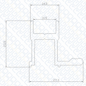 REG profilés En Aluminium pour porte de la cuisine en aluminium profil coulissante armoire porte profil en aluminium pour port - Product Image 2