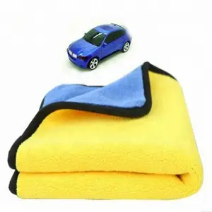 세차를 위한 1000gsm 건조용 수건 큰 산호 양털 Microfiber 청소 수건