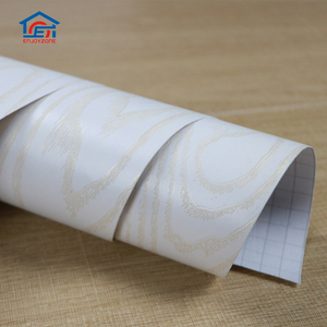 Superior al por mayor Auto adhesivo <span class=keywords><strong>blanco</strong></span> de madera de <span class=keywords><strong>vinilo</strong></span> 3D grueso relieve texturado película - Product Image 3