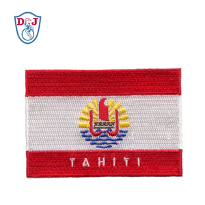 ตราธงชาติตาฮิติแบบติดเอง ลายปัก ดีไซน์อีคัสซอน - Product Image 1