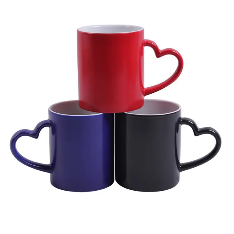 Tazza Magica A Forma Di Cuore Termocromica | Cambia Colore Con Calore Regalo San Valentino