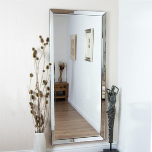 Espejo de baño sin marco ovalado rectangular de estilo moderno, 3mm-6mm de espesor, instalación colgante de pared biselada para el hogar y la sala de estar - Product Image 4