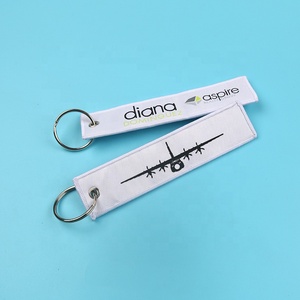 Porte-clés <span class=keywords><strong>de</strong></span> forme personnalisée, avec bordure en forme <span class=keywords><strong>de</strong></span> mercerie, avion, tissé, coloré, <span class=keywords><strong>pour</strong></span> cadeaux promotionnels, nouvelle collection, - Product Image 1