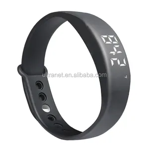 W5P Multifunctional USB LED Smart Bracelet 3D Pedometer Sleep Monitor Calorie Counter Black