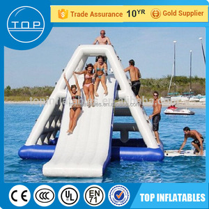 Platon aqua toboggan jeux parc gonflable <span class=keywords><strong>piscine</strong></span> transat fait en Chine - Product Image 1