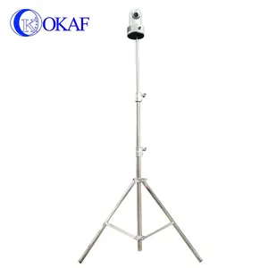 3 meter Statief Telescopische Mast Rvs Telescopische Pole voor PTZ CCTV Dome Camera