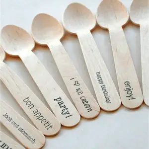 Wooden Spoons Bulk Cheap Natural Disposable Wooden Spoon Bulk Cheap For Ice Cream Spoon