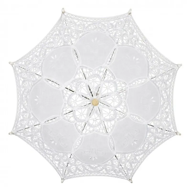 Зонтик от солнца в радиусе 30 см, классический зонт для невесты, свадебное украшение стола, мини кружевной