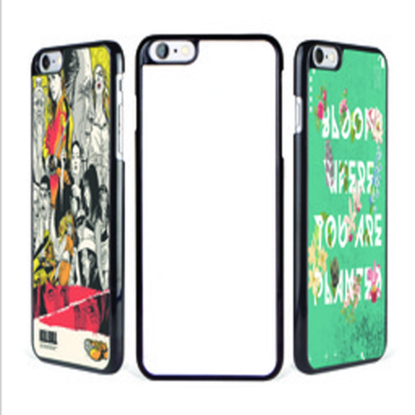 JESOY 2D Plastic Cover with Metal Insert Aluminum Plate Sublimation Blanks Phone Case for iPhone 6 7 8 8 Plus X