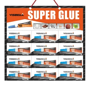 Visbella 3G X 12 Stuks Super Glue Cyaanacrylaatlijm Prijs Verpakking Fabrikanten