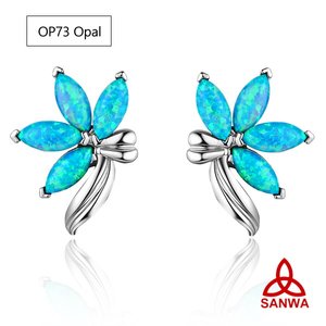 Joyería de ópalo sintético, joyería de laboratorio hecha de ópalo, cabujón de varias formas para pendientes, anillo, collar, pulsera colgante - Product Image 2