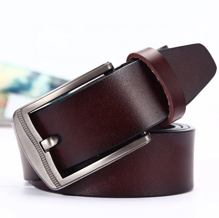 Vintage Custom Gentlemen Wider Split Leather Waist Belts for Men