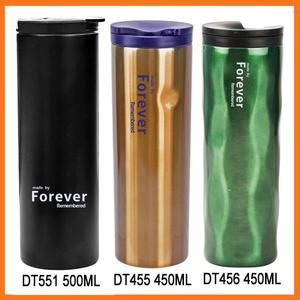 promozionali 500ml doppia parete in acciaio inox argento tazze di caffè ingrosso - Product Image 1